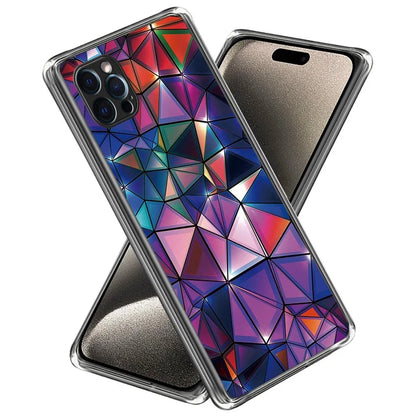 For iPhone 16 Pro Case Pattern Printed Shockproof TPU Phone Cover