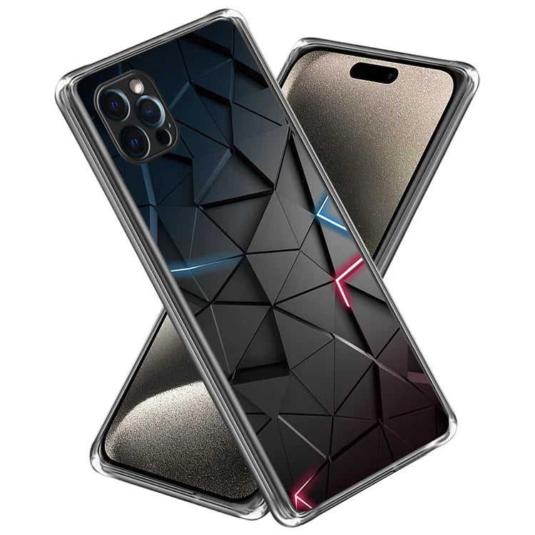 For iPhone 16 Pro Case Pattern Printed Shockproof TPU Phone Cover