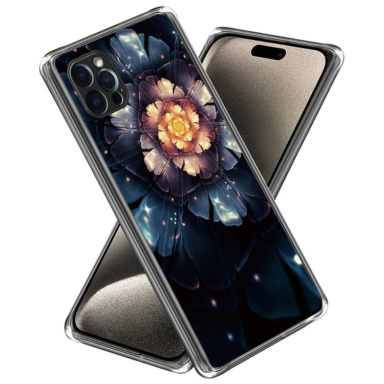 For iPhone 16 Pro Case Pattern Printed Shockproof TPU Phone Cover