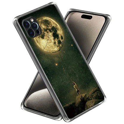 For iPhone 16 Pro Case Pattern Printed Shockproof TPU Phone Cover