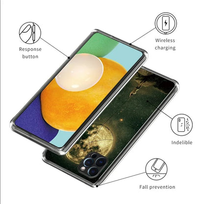 For iPhone 16 Pro Case Pattern Printed Shockproof TPU Phone Cover