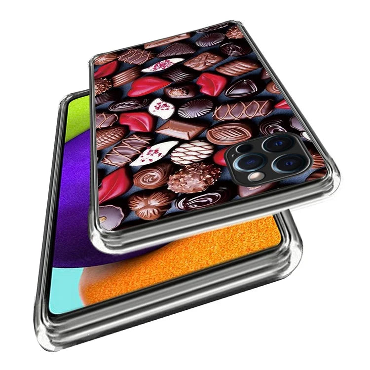 For iPhone 16 Pro Case Pattern Printed Shockproof TPU Phone Cover