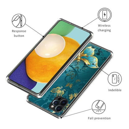 For iPhone 16 Pro Case Pattern Printed Shockproof TPU Phone Cover
