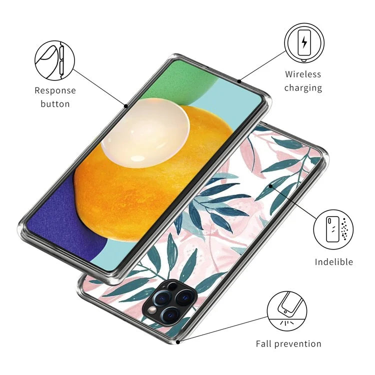 For iPhone 16 Pro Case Pattern Printed Shockproof TPU Phone Cover