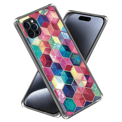 For iPhone 16 Pro Case Pattern Printed Shockproof TPU Phone Cover