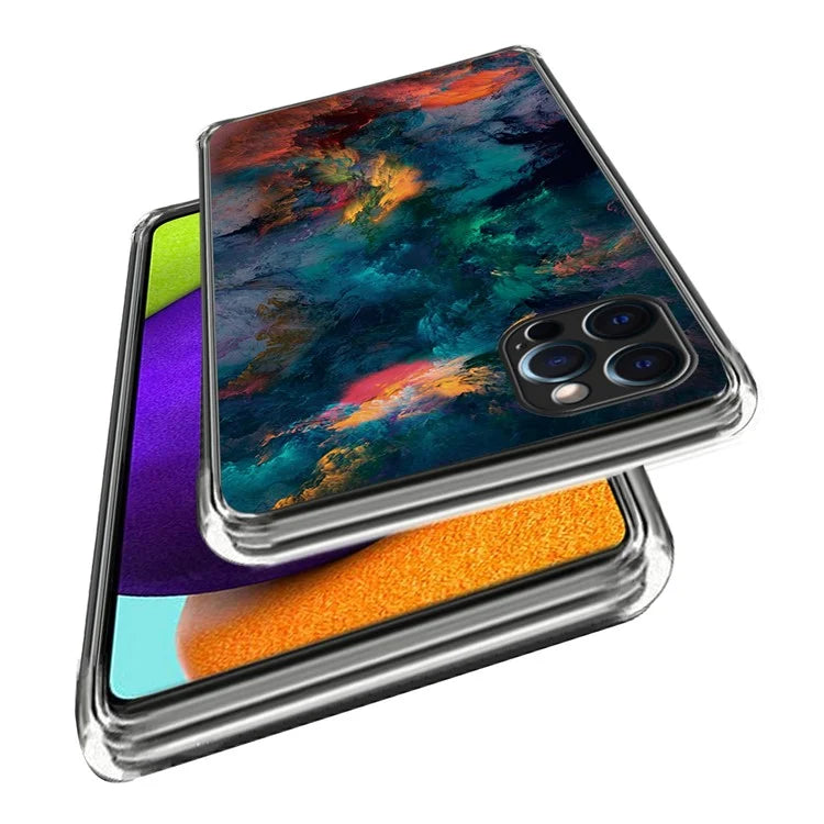 For iPhone 16 Pro Case Pattern Printed Shockproof TPU Phone Cover