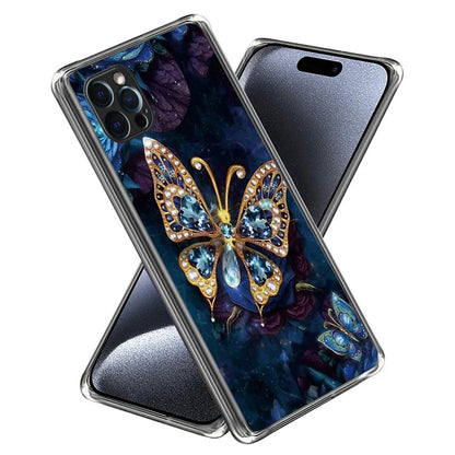 For iPhone 16 Pro Case Pattern Printed Shockproof TPU Phone Cover