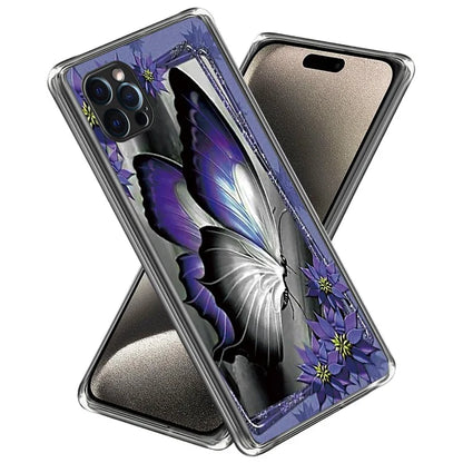 For iPhone 16 Pro Case Pattern Printed Shockproof TPU Phone Cover