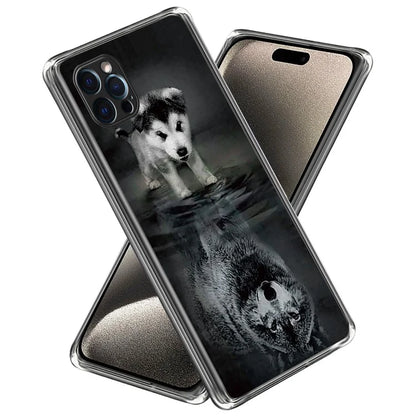 For iPhone 16 Pro Case Pattern Printed Shockproof TPU Phone Cover