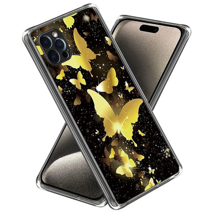 For iPhone 16 Pro Case Pattern Printed Shockproof TPU Phone Cover