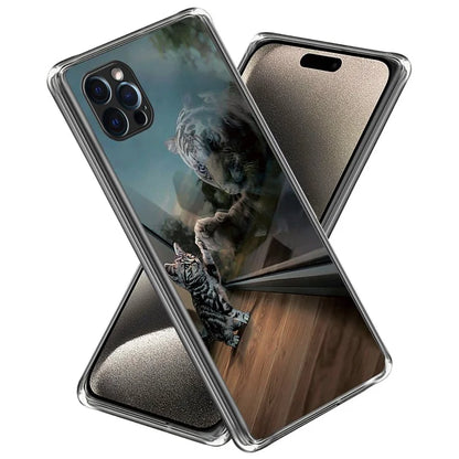 For iPhone 16 Pro Case Pattern Printed Shockproof TPU Phone Cover