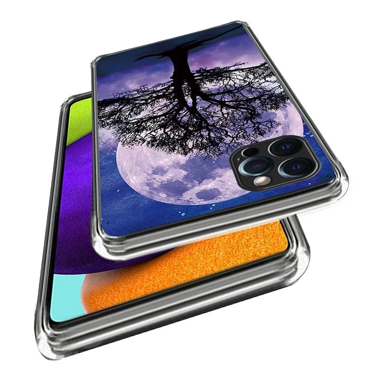 For iPhone 16 Pro Case Pattern Printed Shockproof TPU Phone Cover