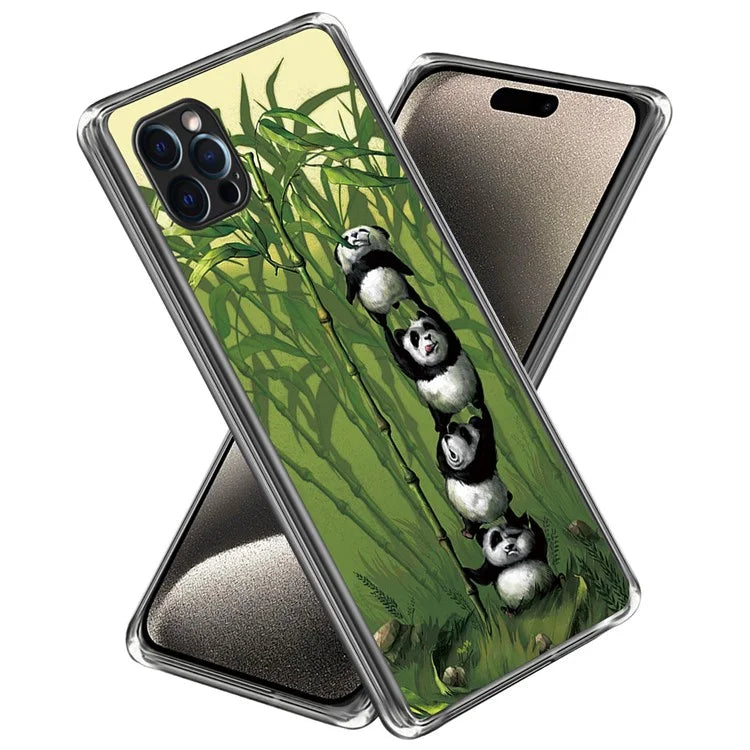 For iPhone 16 Pro Case Pattern Printed Shockproof TPU Phone Cover