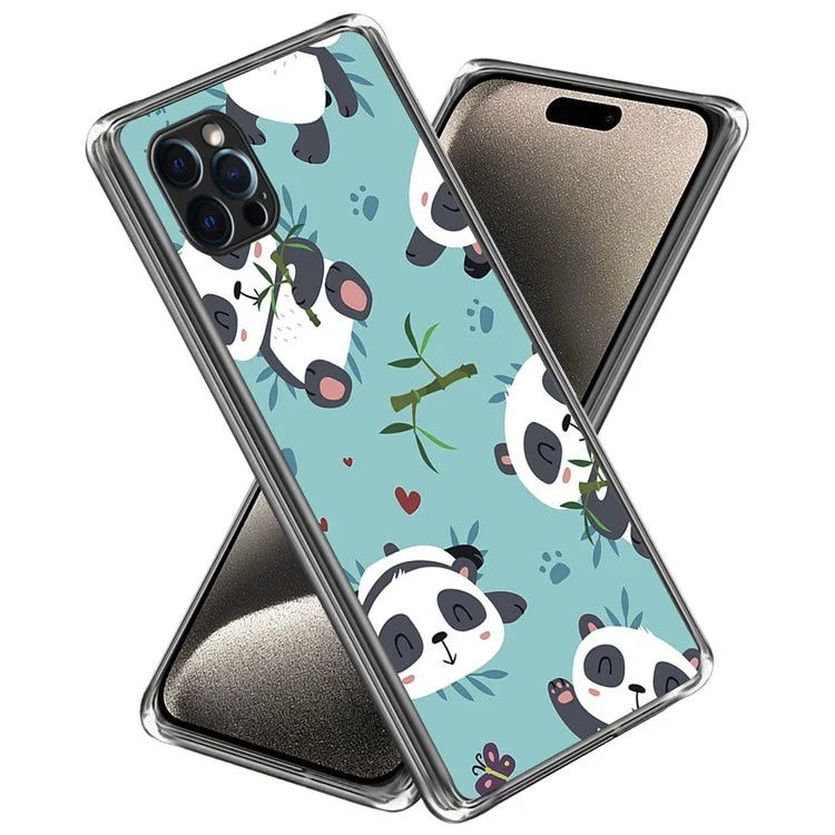 For iPhone 16 Pro Case Pattern Printed Shockproof TPU Phone Cover