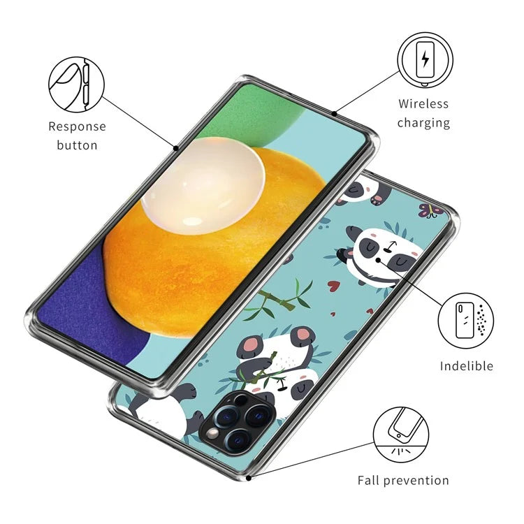 For iPhone 16 Pro Case Pattern Printed Shockproof TPU Phone Cover