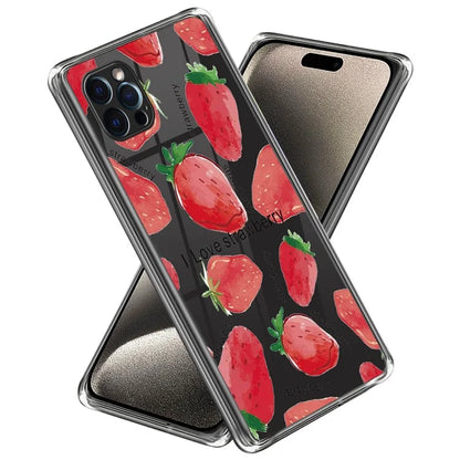 For iPhone 16 Pro Case Pattern Printed Shockproof TPU Phone Cover