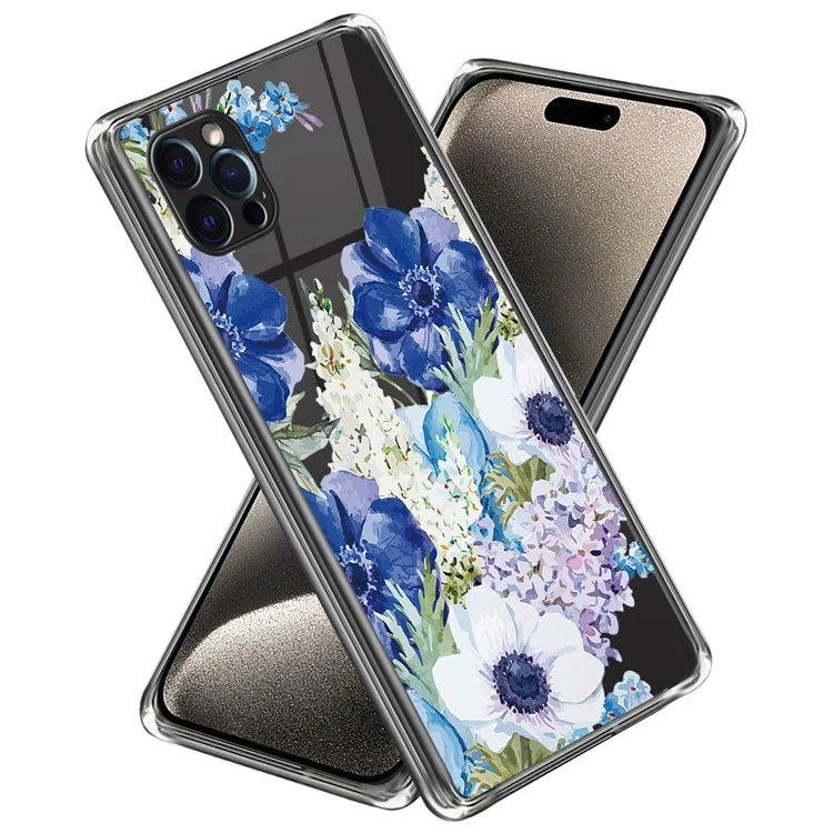 For iPhone 16 Pro Case Pattern Printed Shockproof TPU Phone Cover