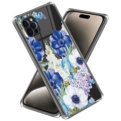 For iPhone 16 Pro Case Pattern Printed Shockproof TPU Phone Cover