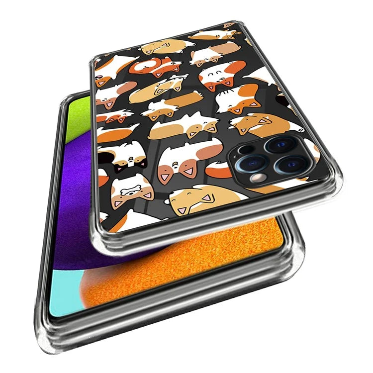 For iPhone 16 Pro Case Pattern Printed Shockproof TPU Phone Cover