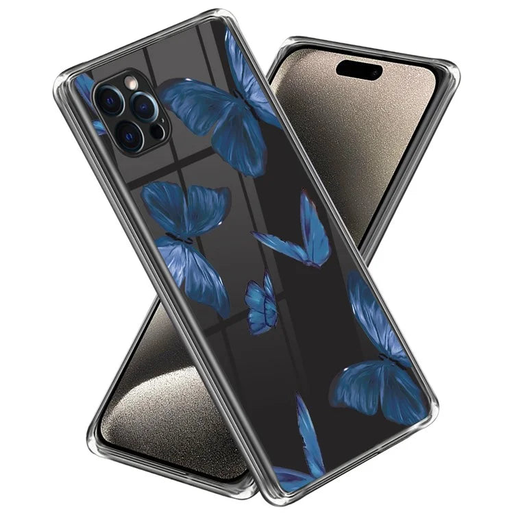 For iPhone 16 Pro Case Pattern Printed Shockproof TPU Phone Cover