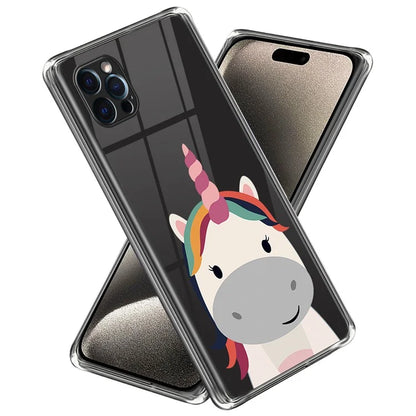 For iPhone 16 Pro Case Pattern Printed Shockproof TPU Phone Cover
