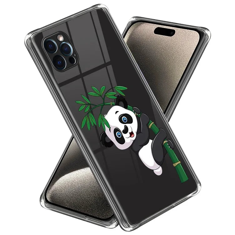 For iPhone 16 Pro Case Pattern Printed Shockproof TPU Phone Cover