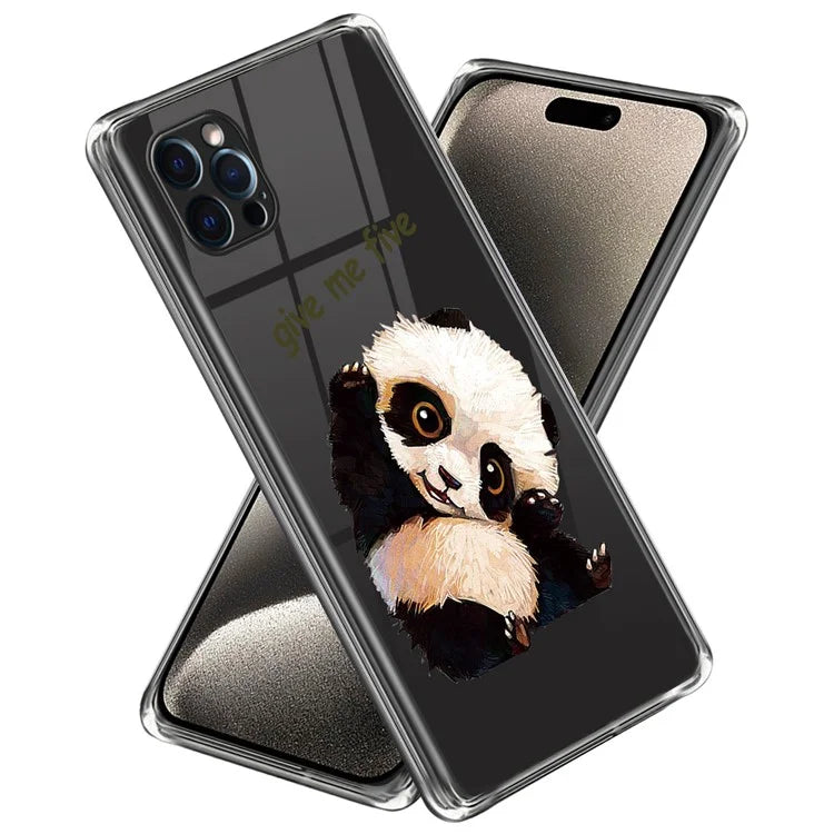 For iPhone 16 Pro Case Pattern Printed Shockproof TPU Phone Cover