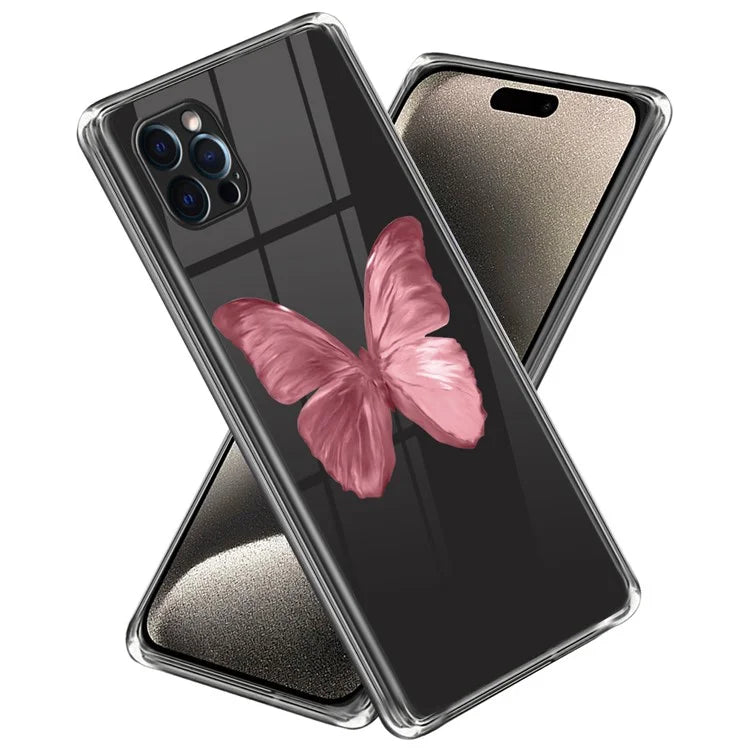 For iPhone 16 Pro Case Pattern Printed Shockproof TPU Phone Cover