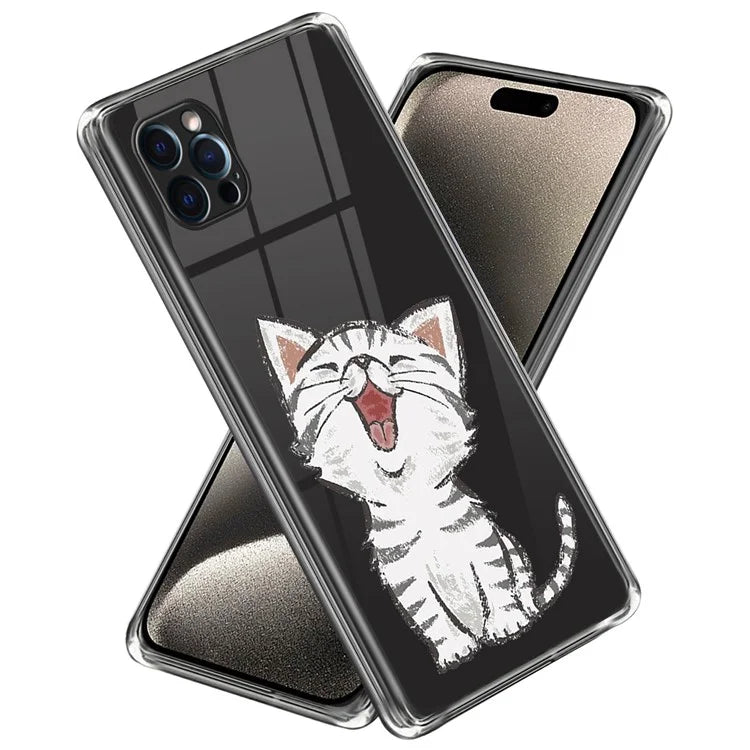 For iPhone 16 Pro Case Pattern Printed Shockproof TPU Phone Cover
