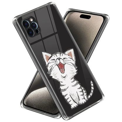 For iPhone 16 Pro Case Pattern Printed Shockproof TPU Phone Cover