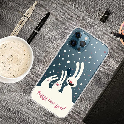 For iPhone 16 Pro Max Case Christmas Pattern Printing Soft TPU Phone Cover