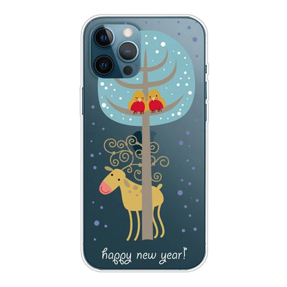 For iPhone 16 Pro Case Christmas Pattern Printing Soft TPU Phone Cover