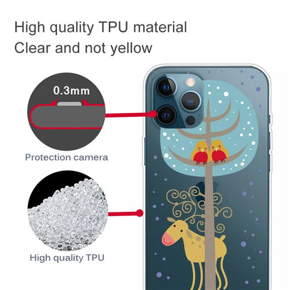 For iPhone 16 Pro Case Christmas Pattern Printing Soft TPU Phone Cover