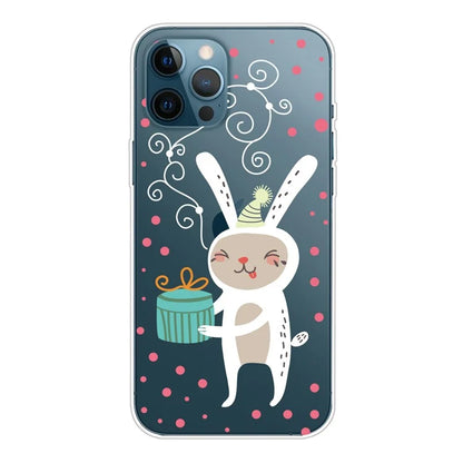 For iPhone 16 Pro Case Christmas Pattern Printing Soft TPU Phone Cover