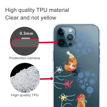 For iPhone 16 Pro Case Christmas Pattern Printing Soft TPU Phone Cover