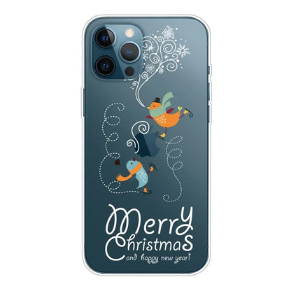 For iPhone 16 Pro Case Christmas Pattern Printing Soft TPU Phone Cover