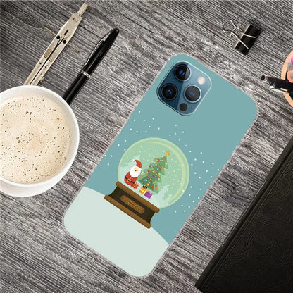 For iPhone 16 Pro Max Case Christmas Pattern Printing Soft TPU Phone Cover