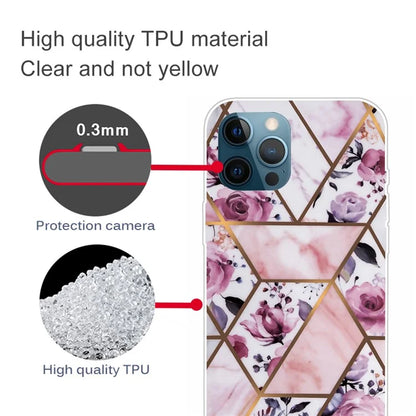 For iPhone 16 Pro Max Case Abstract Marble Pattern Printing TPU Phone Cover