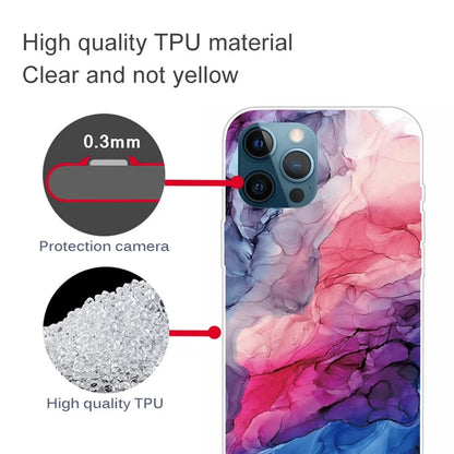 For iPhone 16 Pro Max Case Abstract Marble Pattern Printing TPU Phone Cover