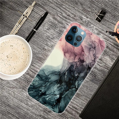 For iPhone 16 Pro Max Case Abstract Marble Pattern Printing TPU Phone Cover