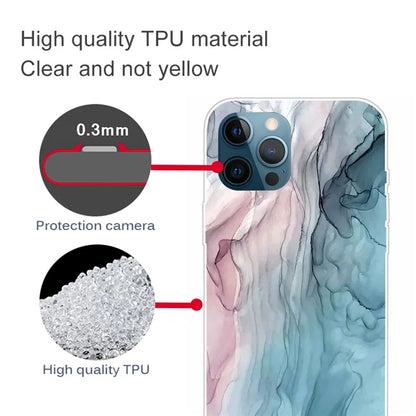 For iPhone 16 Pro Max Case Abstract Marble Pattern Printing TPU Phone Cover
