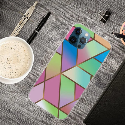 For iPhone 16 Pro Max Case Abstract Marble Pattern Printing TPU Phone Cover
