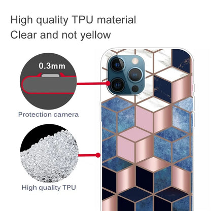 For iPhone 16 Pro Max Case Abstract Marble Pattern Printing TPU Phone Cover
