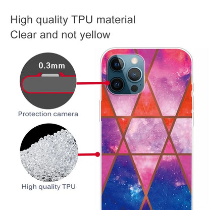 For iPhone 16 Pro Max Case Abstract Marble Pattern Printing TPU Phone Cover