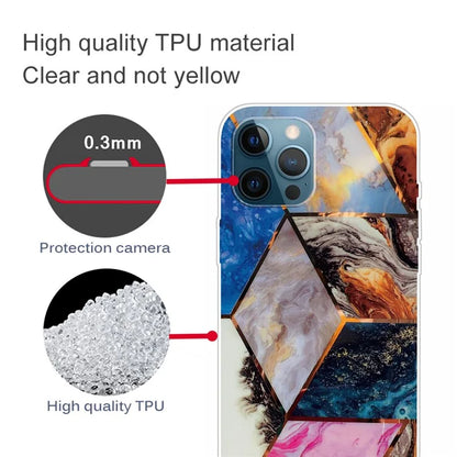 For iPhone 16 Pro Max Case Abstract Marble Pattern Printing TPU Phone Cover
