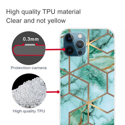 For iPhone 16 Pro Max Case Abstract Marble Pattern Printing TPU Phone Cover