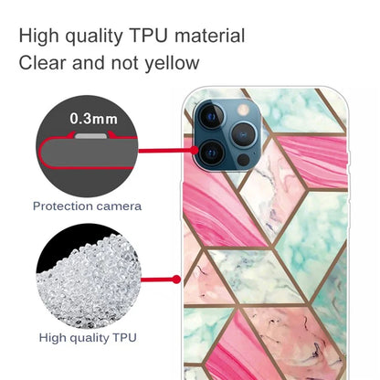 For iPhone 16 Pro Max Case Abstract Marble Pattern Printing TPU Phone Cover