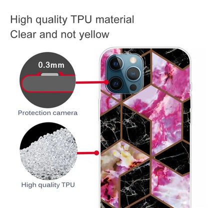 For iPhone 16 Pro Max Case Abstract Marble Pattern Printing TPU Phone Cover