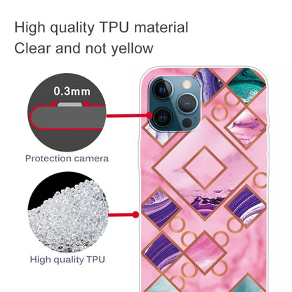 For iPhone 16 Pro Max Case Abstract Marble Pattern Printing TPU Phone Cover