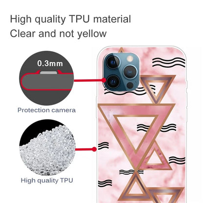 For iPhone 16 Pro Max Case Abstract Marble Pattern Printing TPU Phone Cover